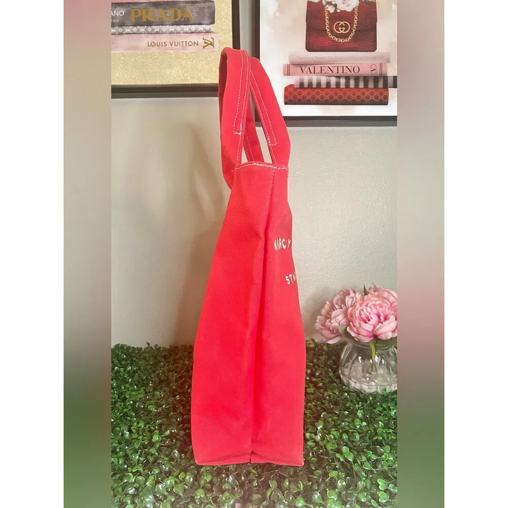 Marc by Marc Jacobs Standard Supply Red Canvas Shopper Tote Large Workwear Bag
